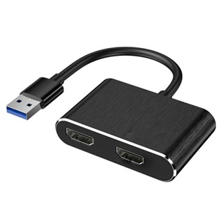 อะแดปเตอร์ฮับ USB 3.0 เป็น HDMI คู่ สําหรับเปรียบเทียบข้อมูล