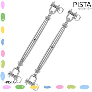 Pista สกรูสเตนเลส 1/4 นิ้ว (M6) สีเงิน รับน้ําหนักได้มาก เกรดมารีน 2 ชิ้น