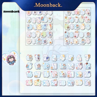 &lt;moonback&gt; สติกเกอร์กันน้ํา ลายการ์ตูนน่ารัก กันน้ํา แปะง่าย ลวดลายสวยงาม สําหรับตกแต่งสมุด และเครื่องเขียน