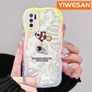 เคสโทรศัพท์มือถือแบบนิ่ม ใส กันกระแทก ลายจรวดนักบินอวกาศ แฟชั่น สําหรับ VIVO Y30 Y30i Y50