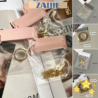 Zaijie24 ถุงซีลใส EVA ป้องกันฝุ่น ป้องกันออกซิเดชั่น สําหรับเครื่องประดับ