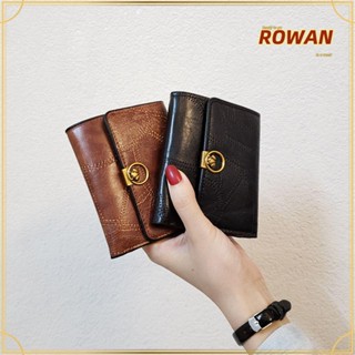 Rowans กระเป๋าสตางค์ ใบสั้น แฟชั่น หนัง PU ขนาดเล็ก