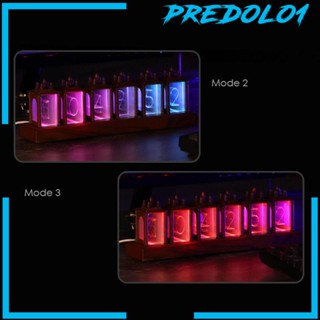 [Predolo1] Nixie นาฬิกาตั้งโต๊ะ RGB อเนกประสงค์ แบบพกพา สําหรับตกแต่งบ้าน ห้องนอน DIY