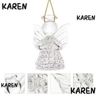 Karen Cherub เครื่องประดับแก้วใส แบบแขวน ตกแต่งบ้าน ของขวัญ