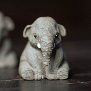 ดู| ตุ๊กตาช้าง แฮนด์เมด สีม่วง สําหรับตกแต่งบ้าน ออฟฟิศ