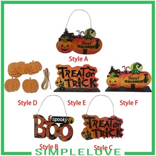 [Simple] จี้ป้ายแขวนตกแต่งปาร์ตี้ฮาโลวีน สําหรับวันหยุด บ้าน