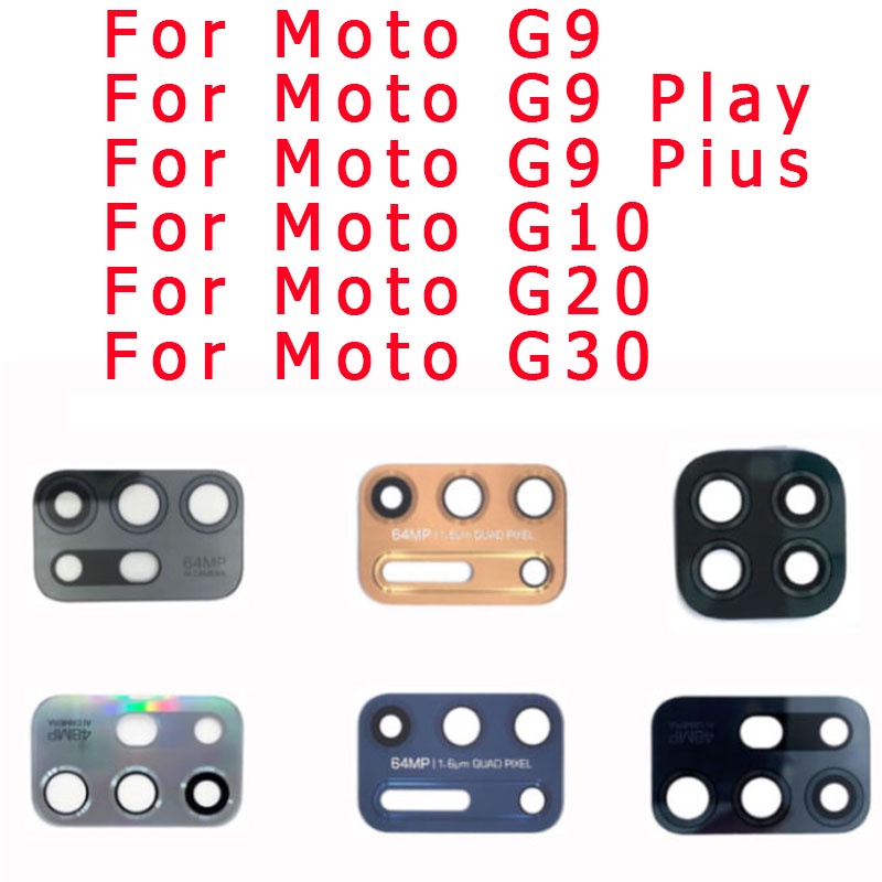 ฝาครอบเลนส์กล้องด้านหลัง พร้อมสติกเกอร์กาว สําหรับ Motorola Moto G9 Plus G10 G20 G30
