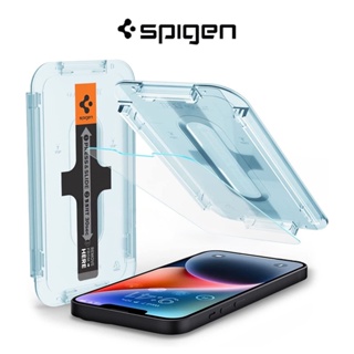 [1 แพ็ค] Spigen GLAS.tR EZ ฟิล์มกระจกนิรภัยกันรอยหน้าจอ 9H สําหรับ iPhone 14 Plus 13 Pro Max 13 Pro 12 Pro Max HD