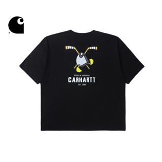 Carhartt WIP เสื้อยืดแขนสั้น พิมพ์ลายฮอกกี้น้ําแข็ง ระบายอากาศ แฟชั่นฤดูใบไม้ผลิ ฤดูร้อน สําหรับผู้ชาย 231038เค