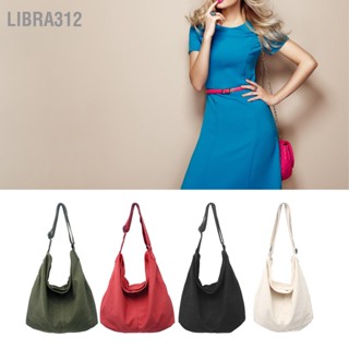 Libra312 กระเป๋าถือ ผ้าแคนวาส ขนาดใหญ่ อเนกประสงค์ สําหรับผู้หญิง