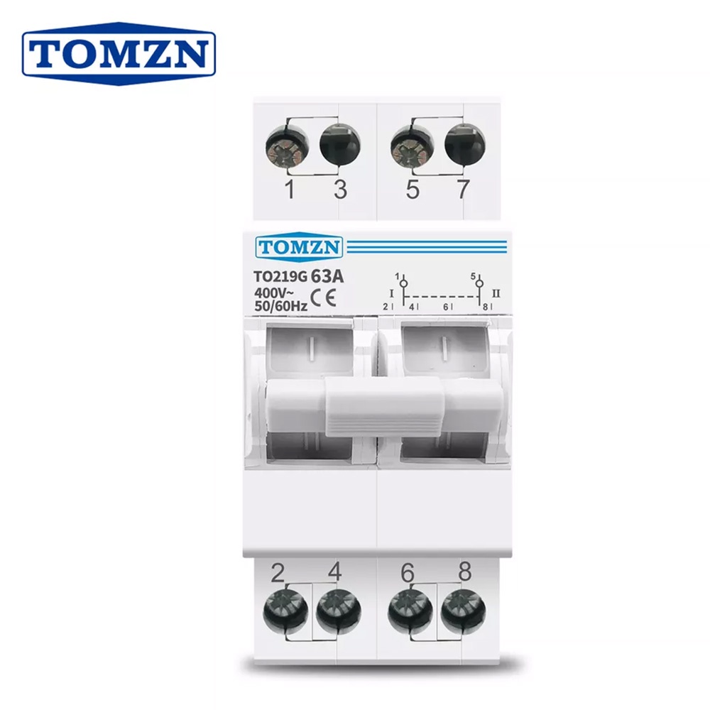 เบรกเกอร์ TOMZN / CHYT MTS Manual Transfer Switch Breaker เบรคเกอร์ สลับแหล่งจ่ายไฟ โดยไม่ช็อตกัน