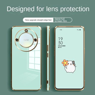 เคสโทรศัพท์มือถือ ซิลิโคนนิ่ม ขอบตรง กันกระแทก หรูหรา สําหรับ Honor X9a 5G X8a X7a