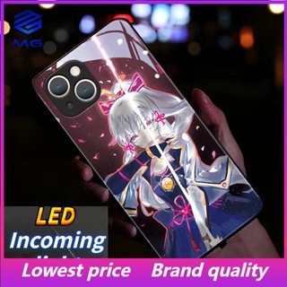 Mg เคสโทรศัพท์มือถือ LED ลาย Genshin Impact Kamizato Ayaka สําหรับ iPhone 14Promax 14plus 13Promax 12ProMax 7plus 8plus XR XS X XSMAX 11ProMax 11pro