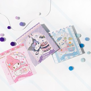 Sanrio สมุดโน๊ต ขนาดเล็ก แบบพกพา สุ่มลาย