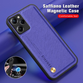 For Xiaomi Redmi Note 12 pro plus 5G 4G Discovery Turbo Speed Shockproof Cover Luxury Leather Cross pattern Casing Magnetic shell