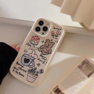 เคสโทรศัพท์มือถือ ลายการ์ตูนหมีน่ารัก สําหรับ iPhone 13 12 promax XS 13 PRO 14 promax 11 xsmax