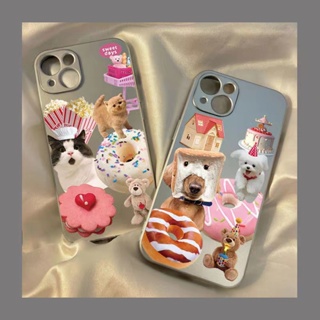 เคสโทรศัพท์มือถือซิลิโคน TPU แบบนิ่ม ลายแมวน่ารัก กันกระแทก สําหรับ IPhone 11 14 13 12 Pro XS Max XR X 8 + 7 6S Plus Mini