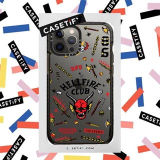 Casetify 【Stranger Things】เคสโทรศัพท์มือถือ ซิลิโคน TPU นิ่ม แบบใส กันกระแทก พร้อมกล่องบรรจุ สําหรับ iPhone 14 13 12 11 Pro MAX XR X XS MAX
