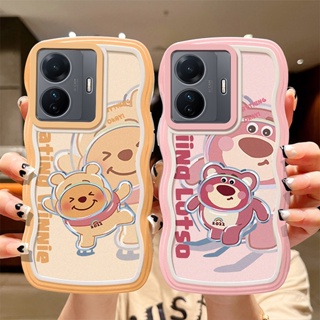 เคส Vivo T1 5G เคสโทรศัพท์มือถือแบบนิ่ม ใส ลายการ์ตูนคลื่นน่ารัก สําหรับ Vivo T1 5G V25 V25E V25 Pro 5G