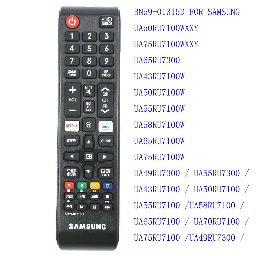 SAMSUNG Universal สมาร์ททีวีรีโมทคอนโทรล BN59-01315D สําหรับ SAMSUNG LED TV รีโมทคอนโทรล BN5901315D 