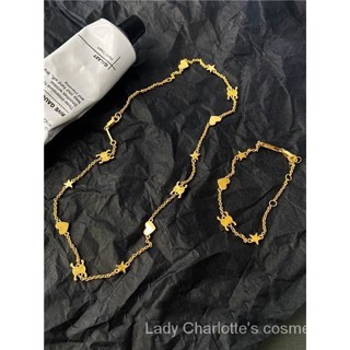 [0420] Luxury Entry Lux Accessible Luxury 2022 New Online Influencer Fashion Hot Sale Chain Womens Summer Sweet Love Star Bracelet Light Luxury Clavicle Chain Commuter VRD8