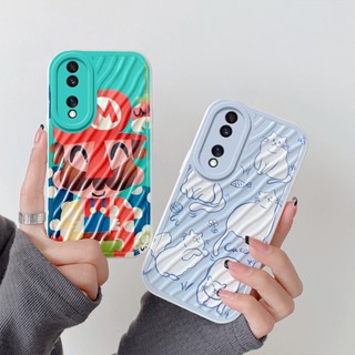 เคสโทรศัพท์มือถือ TPU นิ่ม ลายการ์ตูนเป็ด แมวมาริโอ้น่ารัก สําหรับ Honor 80 Pro Honor 80 SE Honor 70 Pro Honor X40