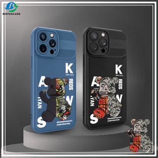 เคสโทรศัพท์มือถือ ป้องกันการลื่นไถล กันกระแทก ลายหมี KAWS สําหรับ Infinix Note 12 G96 Hot 9 Play 10 Play 11 Play 12 Play Smart 5 Smart 6