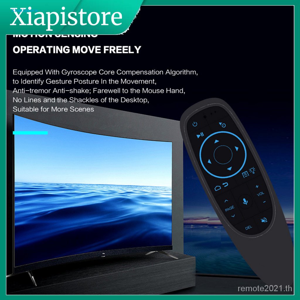 [Xiapistore] G10S Pro BT TV Remote Voice Search IR Learning 6 แกน Gyroscope Sensor ทนต่อการสึกหรอ Sensitive Operation รีโมทคอนโทรลระยะไกล 2