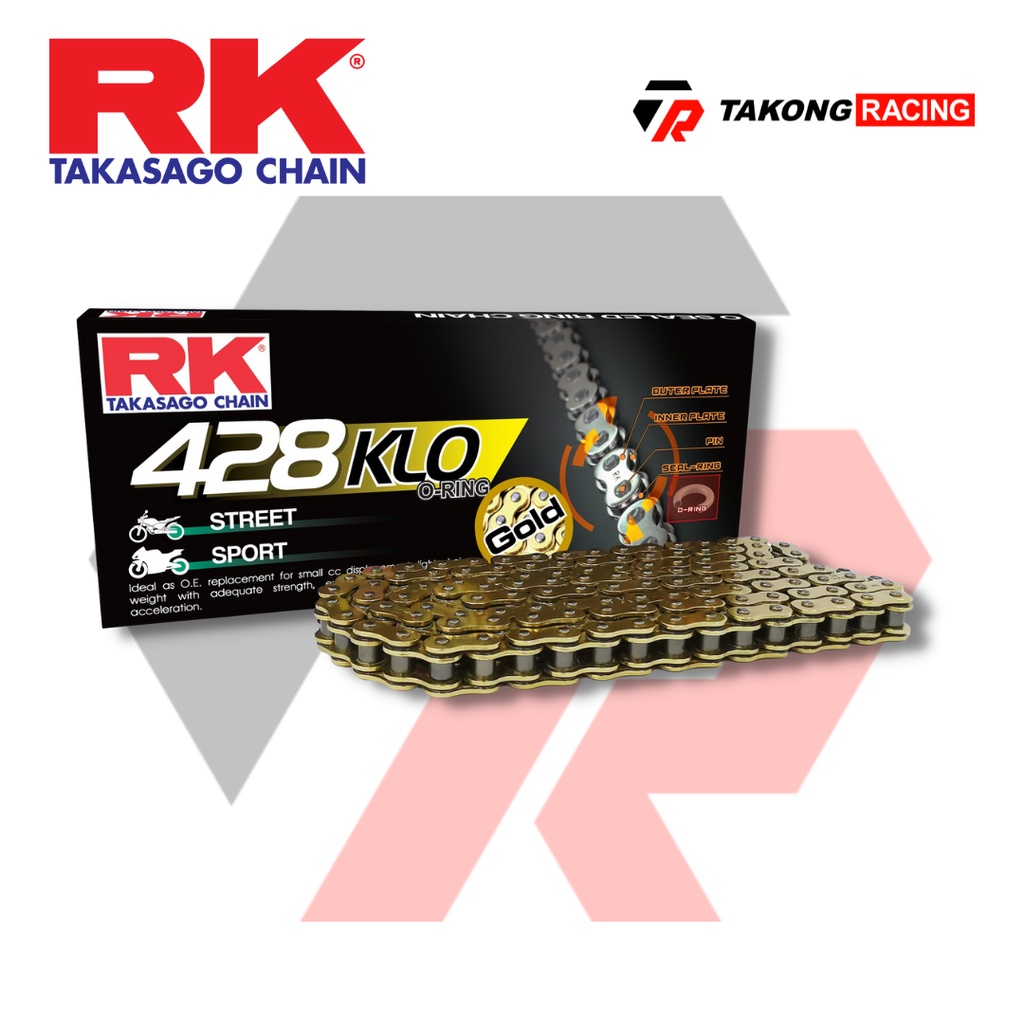 RK Takasago GS428 KLO (ทอง) โซ่โอริง 132L