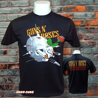 GOOD YFเสื้อวง GUNS N ROSES วงร็อค ไม่มีตะเข็บข้าง คอฟิต ป้ายUSA เสื้อร็อค เสื้อทัวร์ วงร็อคต่างประเทศ