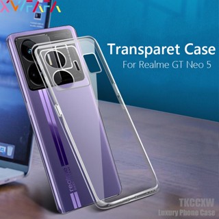 เคสโทรศัพท์ซิลิโคน TPU นิ่ม แบบใส บางพิเศษ ปิดด้านหลัง สําหรับ Realme C53 C55 GT Neo 5 SE C51 NFC C33 GT3 Q5 Pro