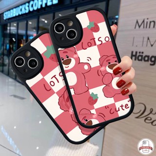 เคสโทรศัพท์มือถือ ลายการ์ตูนหมีสตรอเบอร์รี่น่ารัก สําหรับ Oppo A17 A55 A17K A12 A7 A57 A16 A54 A15 A78 A74 A1K A5 A9 A5s Reno 5F 8T 7 8 5Z 5 7Z A96 A58 A16K A95 A3S A77s A16s A16E A31 A76