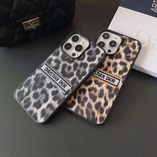 case iphone 13 pro max เคสโทรศัพท์มือถือ ปักลายเสือดาว สําหรับ iphone 14 13 pro max xs max 7 plus 11 pro max 12 pro max