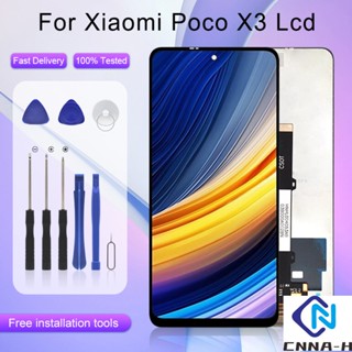 หน้าจอสัมผัส Lcd ดิจิไทเซอร์ 6.67 นิ้ว พร้อมกรอบ สําหรับ Xiaomi Poco X3 Pro Poco X3 Redmi Note 9 Pro 5G