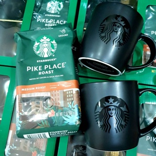 ชุดแก้วกาแฟ STARBUCKS Pike with Mug x 2 Holiday set 2022