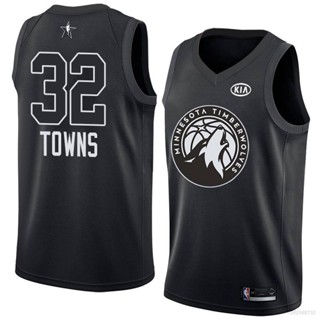 เสื้อกีฬาบาสเก็ตบอล ลายทีม All Star Minnesota Timberwolves HQ1 2018 NBA พลัสไซซ์ สําหรับผู้ชาย และผู้หญิง QH1