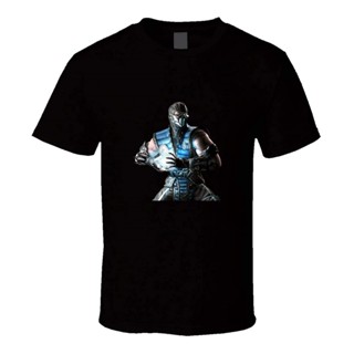 เสื้อยืด ผ้าฝ้าย พิมพ์ลาย Mortal Kombat (1) สําหรับผู้ชาย OU46ET565W39462