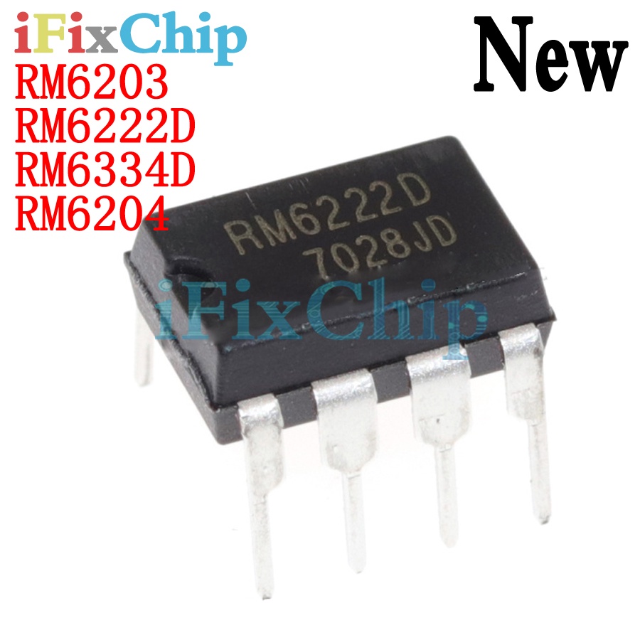 10 ชิ้น RM6222D DIP-8 RM6222 DIP8 6222D RM6204 RM6203 RM6334D RM6334 ยี่ห้อใหม่