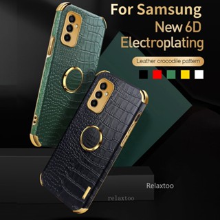 เคสโทรศัพท์มือถือหนัง กันกระแทก พร้อมแหวนขาตั้งแม่เหล็ก สําหรับ Samsung Galaxy A54 A34 M14 A34 A54 A24 A14 A13 M14 M33 5G 4G