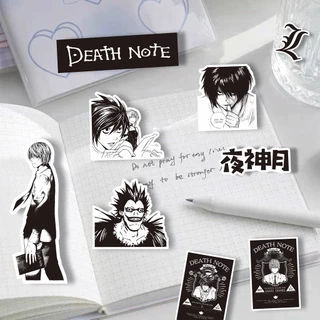 64Pcs/Set ❉ Death Note . Classical Black & White Series 02 Stickers ❉ DIY Fashion Decals Doodle Stickers