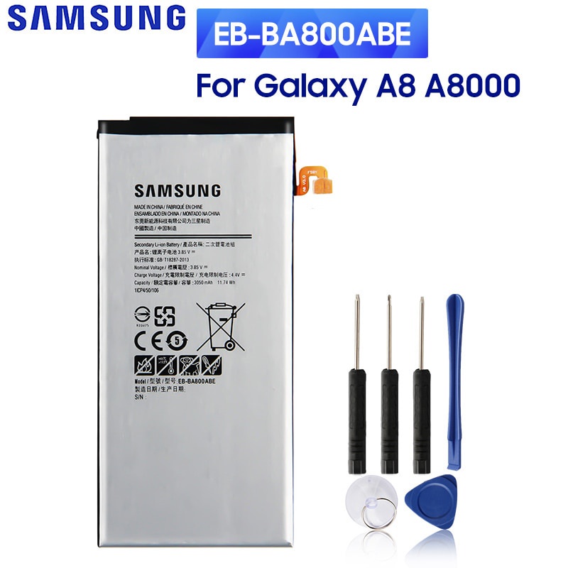 SAMSUNGแบตเตอรี่ทดแทนEB-BA800ABEสำหรับSamsung GALAXY A8 2015 A8000 A800YZ A800F A800Sแบตเตอรี่ 3050M