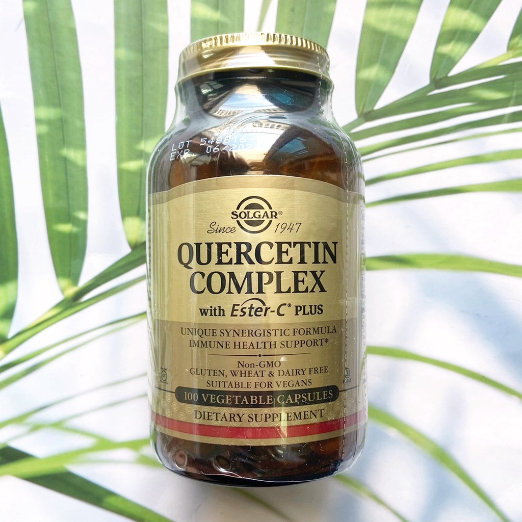 เควอซิทิน Quercetin Complex with Ester-C Plus 50 or 100 Vegetable Capsules (Solgar®)