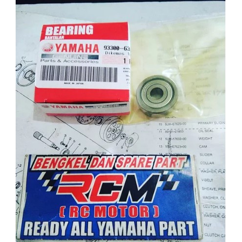 93300-638Y6 LAKER BEARING DOUBLE CLASP HOUSING STICK ON CVT BACK YAMAHA MIO NOUVO MIO SOUL ORIGINAL 