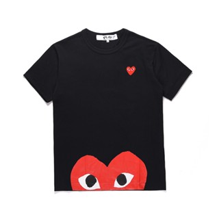 เสื้อยืดแขนสั้น พิมพ์ลาย PLAY COMME DES GARCONS REI KAWAKUBO สําหรับผู้ชาย และผู้หญิง