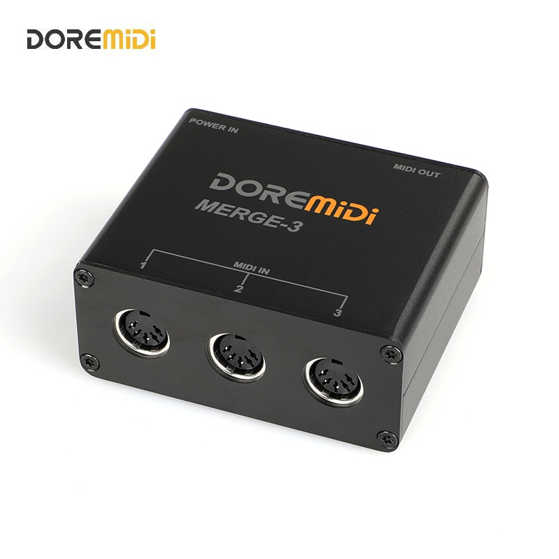 Doremidi MERGE-3 MIDI Merger - 3 อินพุต 2 เอาต์พุต USB รองรับอินเทอร์เฟซ MIDI ทั้งหมด