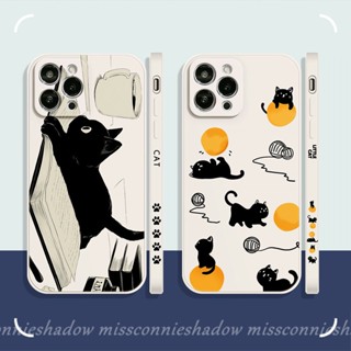 เคสโทรศัพท์มือถือ ขอบตรง ลายการ์ตูนแมวน่ารัก สําหรับ Vivo Y16 Y21 Y15 Y12 Y02 Y11 Y20 Y22 Y12i Y15 Y93 Y95 Y20i Y91 Y53 Y91C Y31 V25E Y20s V23E Y22s Y35 Y30 Y51 Y12s Y50 Y30i