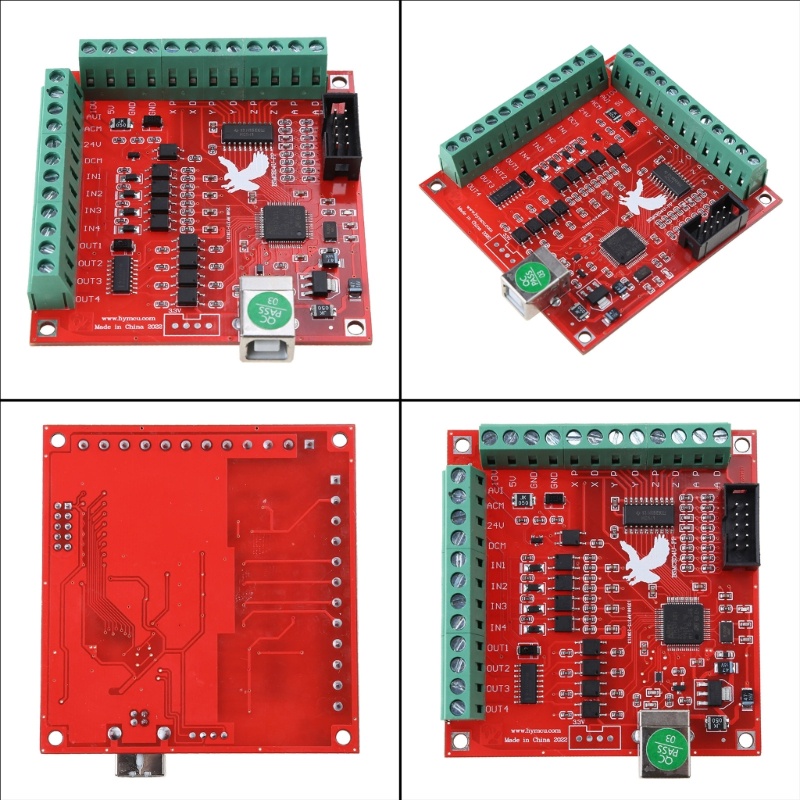 Alilin 4 แกน Mach3 Stepper Motor Motion Controller การ ์ ด Breakout Board อินเทอร ์ เฟซ USB CNC Controller Board สําหรับ Stepper M