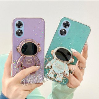 เคสโทรศัพท์มือถือ ลายนักบินอวกาศน่ารัก พร้อมขาตั้ง สําหรับ OPPO A58 A78 4G 2023 A58