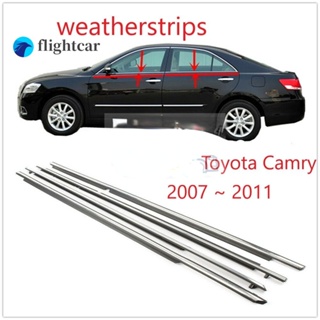 Flightcar แถบพลาสติกซีลหน้าต่างรถยนต์ สําหรับ TOYOTA CAMRY 2006 2007 2008 2009 2010 2011