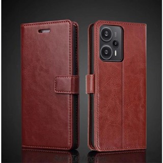 เคสโทรศัพท์มือถือหนัง ฝาพับแม่เหล็ก พร้อมช่องใส่บัตร ตั้งได้ สําหรับ Xiaomi POCO X5 F5 Pro Redmi Note 12 Pro Plus 4G 5G